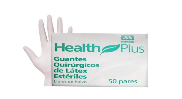 Guantes de Látex Estéril - Health Pack
