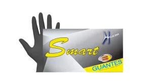 Guantes de Nitrilo Negro Smart Talla M