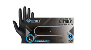Guante Nitrilo Negro ExtraResistente Topsafe