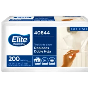 Toallas de Papel Elite Professional 40844 – Dobladas Doble Hoja