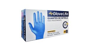 Guantes de Nitrilo Celeste GloveLife – Frescura, Higiene y Versatilidad